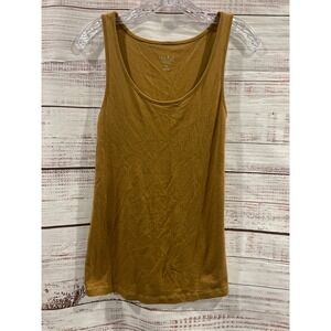 Isabel Maternity by Ingrid & Isabel Mustard Yellow Scoop Neck Tank Top Medium